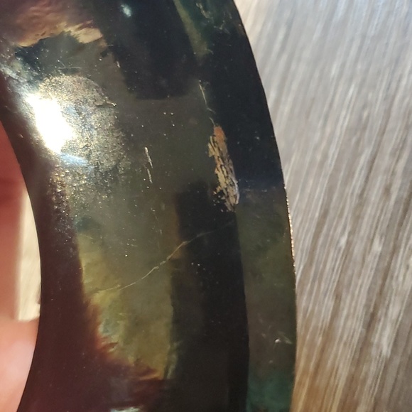 Smokey gray toned cuff bracelet. Beautiful addition to your jewelry collection. - Picture 4 of 4